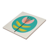 Retro Mideeuw Flower Tegeltje (Zijkant)