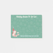 Retro Mideeuw Moderne Vrouw Custom To-Do Lijst Post-it® Notes (Voorkant)