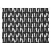 Retro Mideeuw Teardruppels zwart Tafelkleed (Voorkant (Horizontaal))