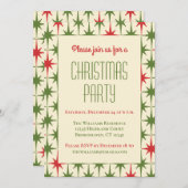 Retro Mideeuwse moderne kerststerren Kaart (Voorkant / Achterkant)