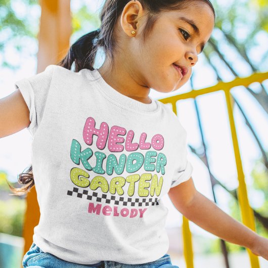 Rétro mignon retour à l'école maternelle t-shirt
