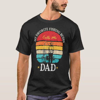 Retro Mijn favoriete Gevist Buddy noemt me Pap Vin T-shirt