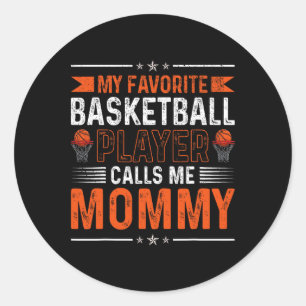  retro Mijn favoriete skettspeler noemt me m Ronde Sticker