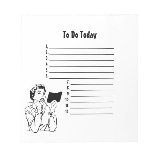 Retro Mijn Notitieblok Lijst controleren (Voorkant)