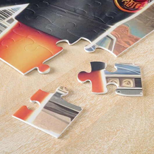 Retro Militaire Vrouw Legpuzzel (Zijkant)