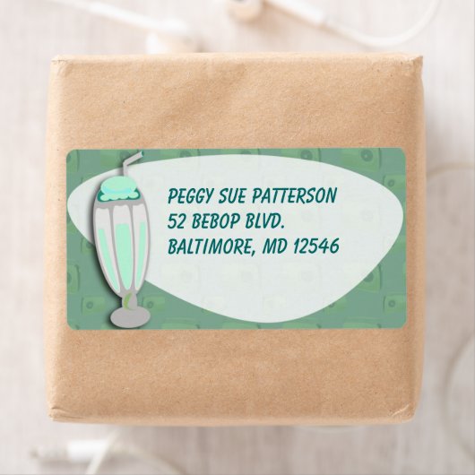 Retro Milkshake Etiket (Insitu)