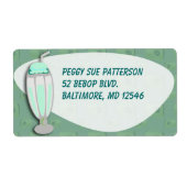 Retro Milkshake Etiket (Voorkant)