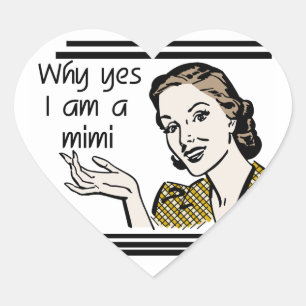 Retro Mimi T-shirts en Giften Hart Sticker