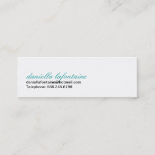 Retro mini-Calling-kaarten Contactkaartje