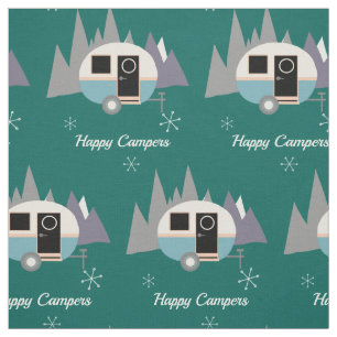 Retro Mini Camper Caravan Custom Fabric Stof