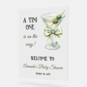 Retro Minimalist A Tini One Martini Baby Shower (Angle)