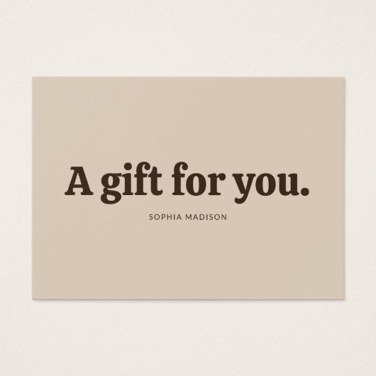 Retro Minimalist Brown Beige Certificate (Devant)