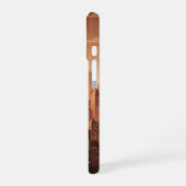 Retro Minimalist Geometric Skyline iPhone 16 Hoesje (Linkerkant)