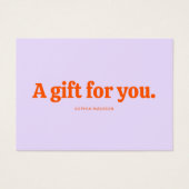 Retro Minimalist Purple Orange Certificate (Devant)