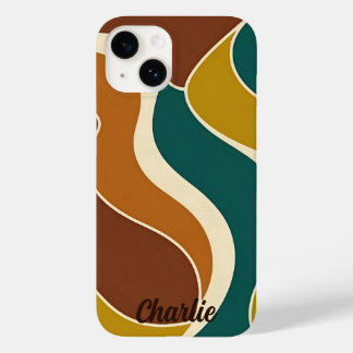 Rétro minimaliste Vagues Coque-Mate coque iphone