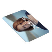 Retro minimalistisch foto-afstuderen magneet (Rechterzijde)