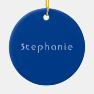 Retro Minimalistisch Modern Blauw Keramisch Ornament