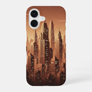 Retro Minimalistische Geometrische Silhouet iPhone 16 Hoesje