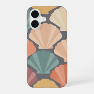Retro Minimalistische Schelpen / Retro Minimalisti iPhone 16 Hoesje