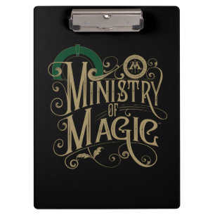 Retro MINISTERIE VAN TOVERKUNST™ Grafisch ontwerp Klembord