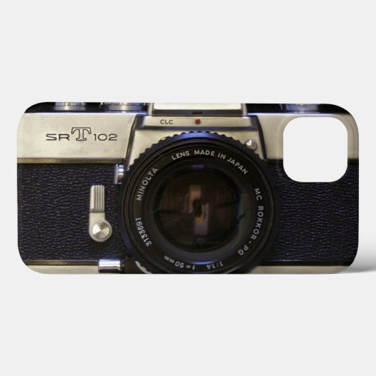 Retro Minolta SLR Camera Hoesje voor iPhone 1 (Achterkant (horizontaal))