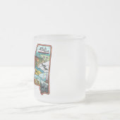 Retro Mississippi Biloxi Laurel MS State Herinni Matglas Koffiemok (Voorkant rechts)