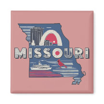 Retro Missouri Silhouette