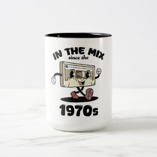 Retro Mix Tape Cassettereband Koffiemok uit de Jar Tweekleurige Koffiemok