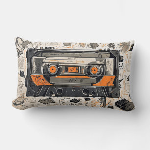 Retro Mixtape-Cassettebandje Kussen