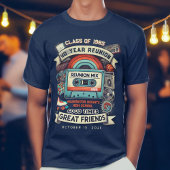 Retro Mixtape  middelbare school klasse reünie T-shirt