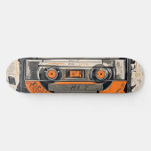 Retro Mixtape Skateboard Art pour un tour élégant (Horz)