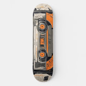 Retro Mixtape Skateboard Art pour un tour élégant (Recto)