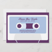 Retro Mixtape Weddenschap opslaan Datum Kaart (Voorkant)