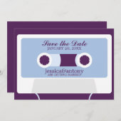 Retro Mixtape Weddenschap opslaan Datum Kaart (Voorkant / Achterkant)