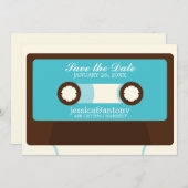 Retro Mixtape Weddenschap opslaan Datum Kaart (Voorkant / Achterkant)