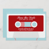 Retro Mixtape Weddenschap opslaan Datum Kaart (Voorkant / Achterkant)