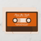 Retro Mixtape Weddenschap opslaan Datum Kaart (Voorkant / Achterkant)