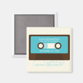Retro Mixtape Weddenschap opslaan Datum Magneet (Voorkant / Achterkant)