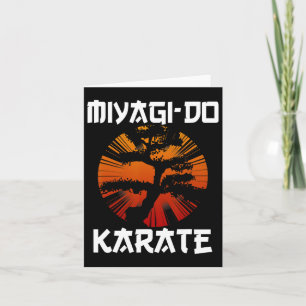 Retro Miyagi-do Karate Life Bonsai Tree Ma Kaart