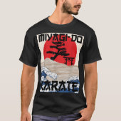 Retro  Miyagi-Do Karate Life Bonsai Tree Ma T-shirt (Voorkant)