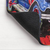 retro, mobiel, auto, , muismat (Hoek)