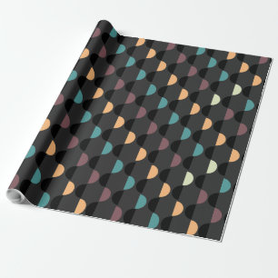 Retro Mod 1960s optische illusie geometrische kuns Cadeaupapier