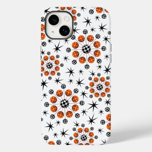 Retro Mod 3D Starbursts Case-Mate iPhone Case (Achterkant)