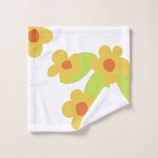 retro mod 60s 70s badhanddoekset bad handdoek (Wasdoekje)