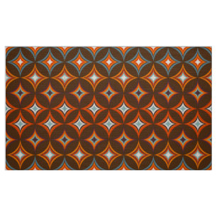 retro mod 60s 70s bloemenpatroon stof