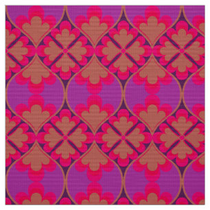 retro mod 60s 70s bloemenpatroon stof