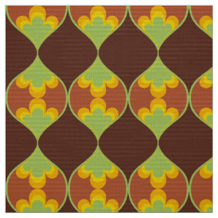 retro mod 60s 70s bloemenpatroon stof