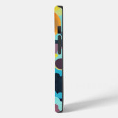 Retro mod bloemen Case-Mate iPhone case (Achterkant / Links)