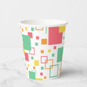 Retro Mod Citrus Papieren Bekers (Voorkant)