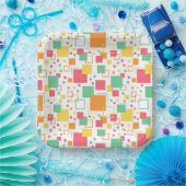 Retro Mod Citrus Papieren Bordje (Feest)